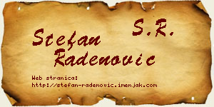 Stefan Radenović vizit kartica